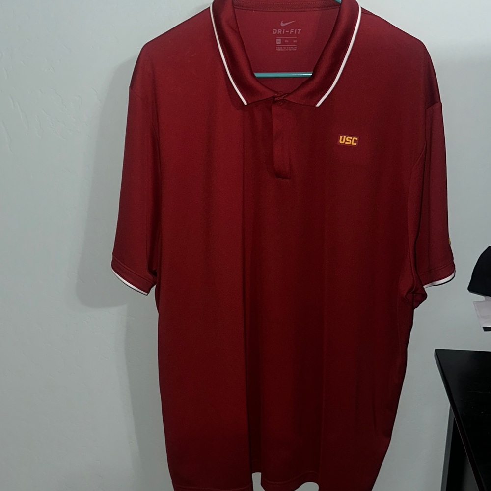USC Nike Men's  Polo Shirt dry fit size 3 XL
